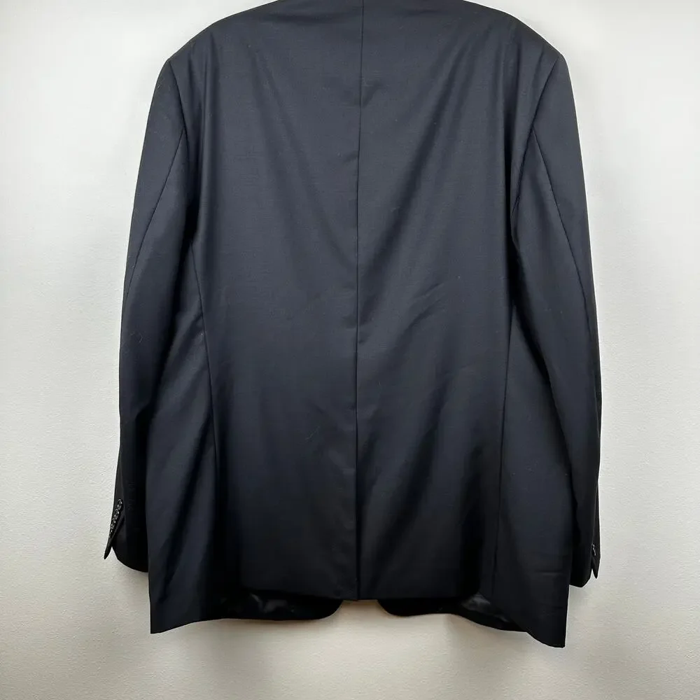 Lauren Ralph Lauren Men's Blazer Sport Coat Jacket Wool 2 Button Black 46L Long